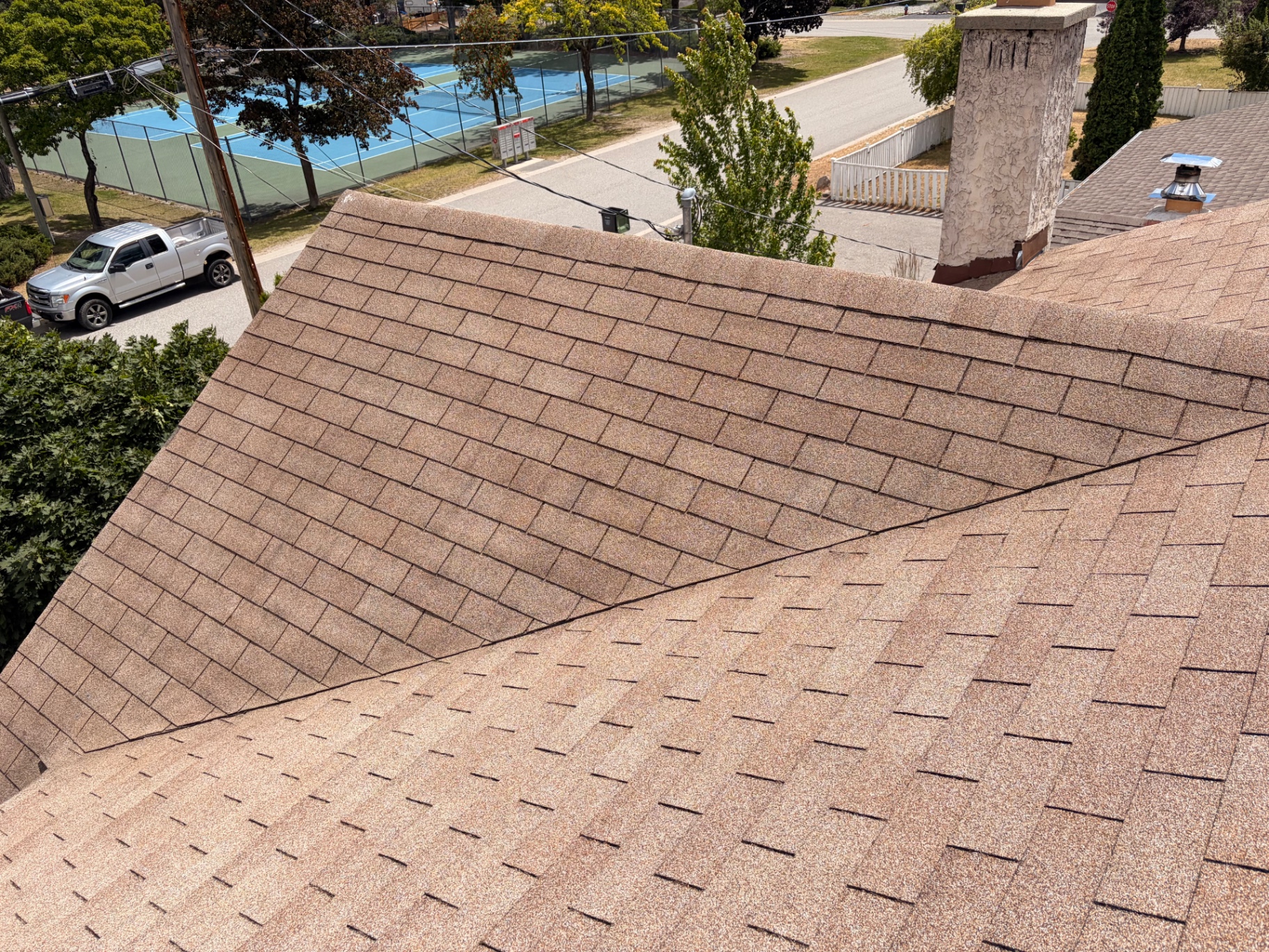 Roof cleared — after